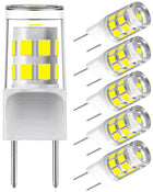 5Pack Ampoule LED G8, Remplacement 20-25W Ampoule Halogène T4, 3W, Blanc Jour 6000K