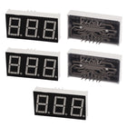 a15111200ux0534 Double Row 12 Pin 7 Segments 3 Digits LED Numeric Display Module, 5 Piece, Blue