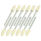 12 Pcs 3mm Shank 5mm Diameter Tapered Felt Buffing Tool
