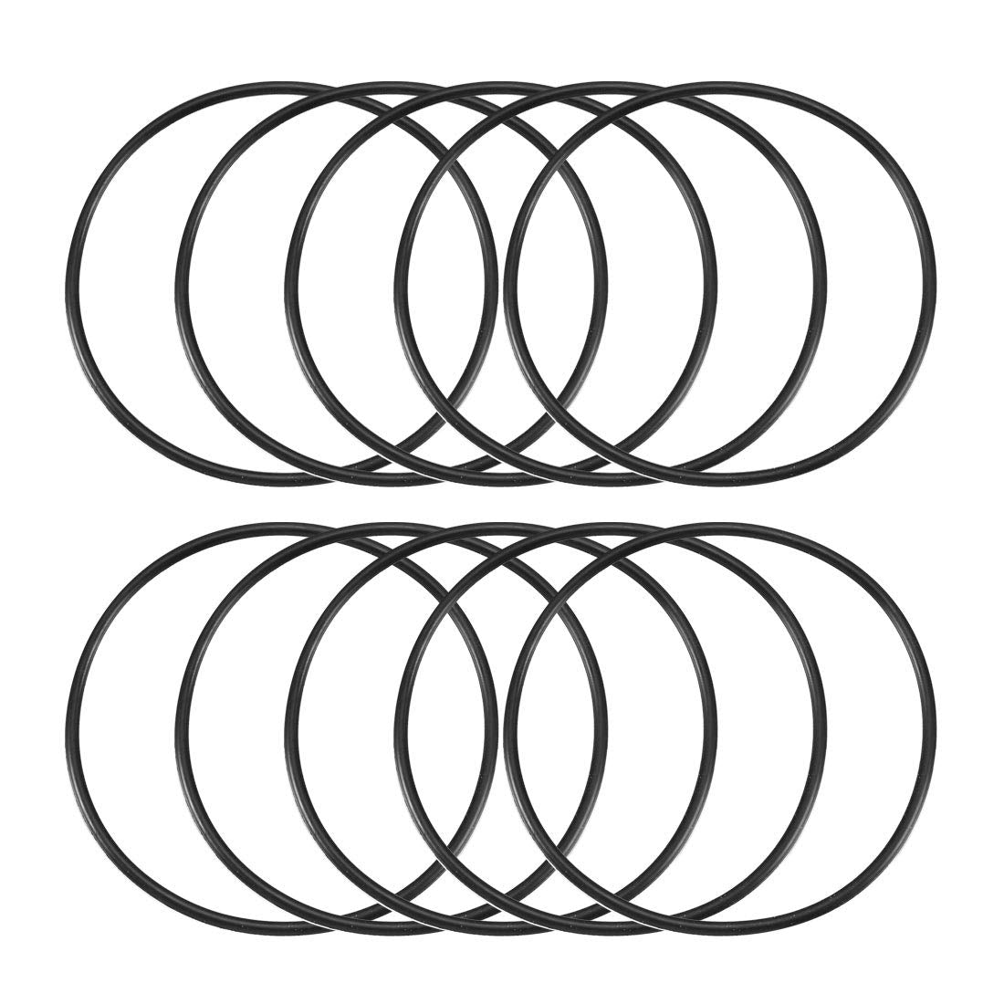 Nitrile Rubber O-Rings, 107mm OD 100mm ID 3.5mm Width, Metric Sealing Gasket, Pack of 10