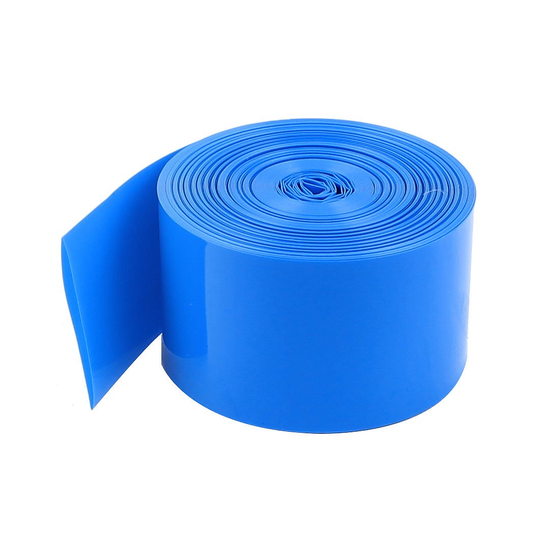 10Meters 29.5mm Width PVC Heat Shrink Wrap Tube Blue for 1 x 18650 Battery