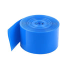 10Meters 29.5mm Width PVC Heat Shrink Wrap Tube Blue for 1 x 18650 Battery