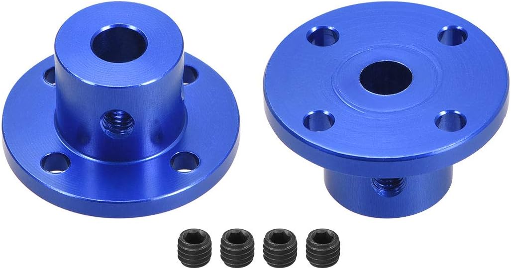 6mm Inner Dia H15*D15 Rigid Flange Coupling Motor Guide Shaft Coupler Motor Connector 2PCS for DIY Parts