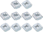 T Nuts, 30pcs - Nickel Plated Carbon Steel T Slot Bolts, 2020 Series M4 Hammer Head Fastener, Sliding T Nuts for Aluminum Extrusion Profile (Silver)