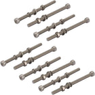 10pcs M5x80mm 304 Stainless Steel Knurled Hex Socket Head Bolts Nuts w Washers