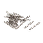 Compression Spring,304 Stainless Steel,3mm OD,0.5mm Wire Size,25mm Free Length,Silver Tone,20Pcs