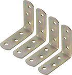 4pcs Angle Bracket Metal 60x60mm Corner Fastener L Shaped Right Angle Bracket Corner Protector Shelf Support for Furniture