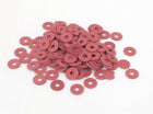 2mmx6mmx0.8mm Fiber Motherboard Insulating Washers Spacer Red 100pcs