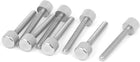 Computer PC Case M4 x 30mm Stainless Steel Flat Head Knurled Thumb Screw 8pcs