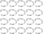 150Pcs Open Jump Rings, 8mm 316 Stainless Steel O Rings, Split Rings Circle Clasp Connecting Rings for Jewelry Making Supplies Necklace Repair, Silver