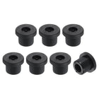 7 Pcs Cable Cord Grommet, 3/8 Inch (10mm) Desk Grommet Flexible Rubber Grommets Wire Hole Cover Pass Through for Office Computer Desk Wire Organizer, Black