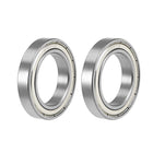 6907ZZ Deep Groove Ball Bearings 35mm x 55mm x 10mm Double Shielded Chrome Steel Z2 2pcs