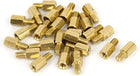 M4x8+6mm Female/Male Thread Brass Hex Standoff Pillar Rod Spacer 25pcs