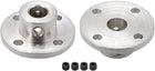 8mm Inner Dia H13*D16 Rigid Flange Coupling Motor Guide Shaft Coupler Motor Connector Silver Tone 2 PCS for DIY Parts