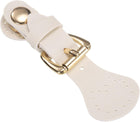 Leather Magnetic Snap Buckle Lock, Sew on Toggle Closure Buckle, Snap Buttons Replacement for Pouches Jacket DIY Craft Sewing, Cream
