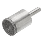 Diamond Grinding Mounted Point, 20mm 100 Coarse Grits Spherical Concave Head Bead Fine Grinding Bit for Jade Amber Stone Beeswax Glass