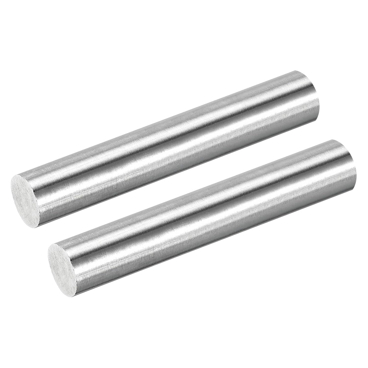 2Pcs 304 Stainless Steel Rods, 16mm x 102mm Metal Solid Shaft Round Rod Lathe Bar Stock for Model Plane Cars Ship DIY Craft Metal Working