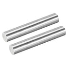 2Pcs 304 Stainless Steel Rods, 16mm x 102mm Metal Solid Shaft Round Rod Lathe Bar Stock for Model Plane Cars Ship DIY Craft Metal Working