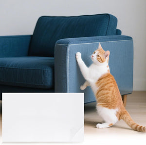Protège-meubles Antidérapant, 10 Feuilles 17" x 10" Protège-Couches Double-Côté Adhésif de Cat Claws, Protectors Clairs contre les Grattages de Chat pour Coins de Canapé, Murs, Portes