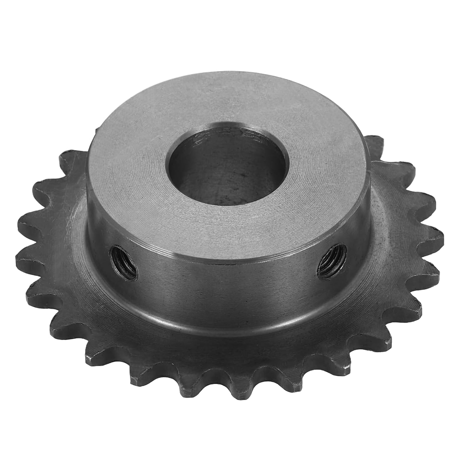 #25 Chain Roller Sprocket 10mm Bore 31.5mm OD, 14 Tooth C45 Carbon Steel ANSI Chain NO.25 Roller Sprocket Round Hole Without Surface Finished for ISO 04C Chain