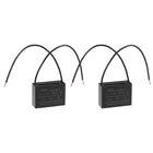 Ceiling Fan Capacitor CBB61 11uF 250V AC 2 Wires Metallized Polypropylene Film Capacitor 47x34x18mm for Electric Fan Pump Motor Generator 2Pcs