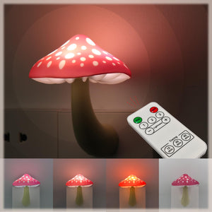 LinkMejor Lampada Notte a Funghi LED, Luci Notte da Inserire con Modello a 3 Colori