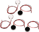 5 stk. DC 3V 10mm Dia. Mobil Mynt Flad Vibrerende Vibrationsmotor med Kabel