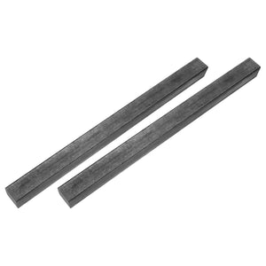 2Pcs Square Steel Bar Stock, 7/8"x7/8"x12"(22mmx22mmx305mm) A36 Square Steel Rod Bars Precision Key Stock for Keyways Structural Support Industrial Machinery DIY Craft