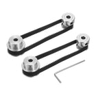 2 Set GT-2 Synchronous Wheel 20&30 Teeth 5mm Bore, Aluminum Alloy Timing Pulley Wheel with 2Pcs Length 200mm, Width 6mm Belt for 3D Printer, CNC Machine (20-30T-5B-6)