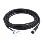 A16110400ux0295 M12 Female Straight 5 Pins Connector Aviation Socket Electrical Cable 5M Black