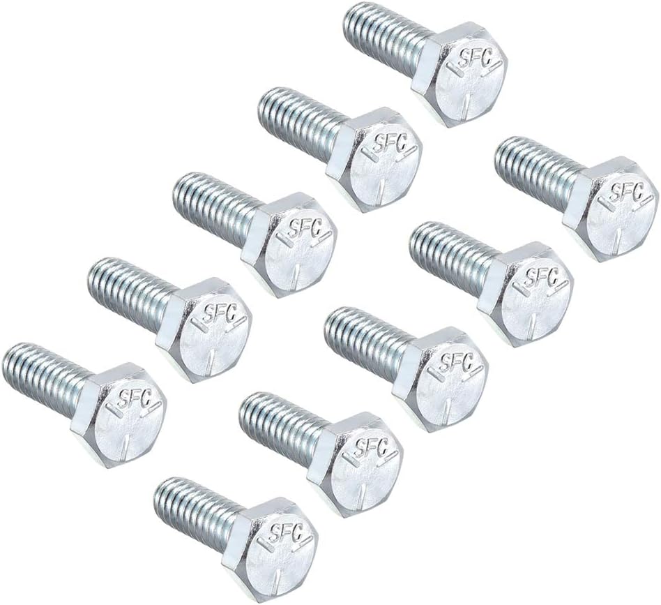 Hex Head Screw Bolts Carbon Steel 1/4"-20x3/4" Fastener Grade 5 UNC 20pcs