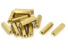 M4 Male Thread 20mm Height Metal Double Pass Hex Column Standoff Spacers 15pcs