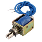 JF-0520B DC 12V 0.3A 4N Pull Push Type Open Frame Solenoid Electromagnet