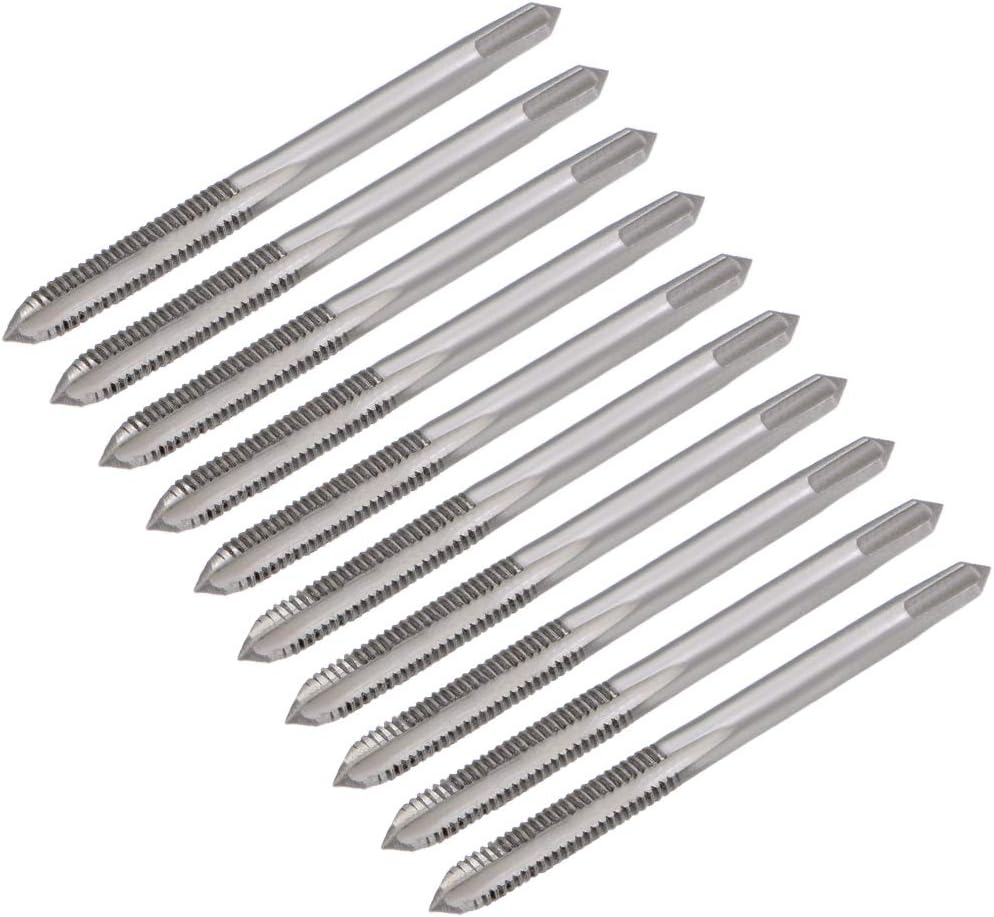 5 Pairs Metric Hand Threading Tap Set M4 Thread 0.7mm Pitch Taper & Plug Milling Taps Straight Flutes High Speed Steel