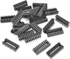 25 Pieces 2.54mm Pitch 20 Pins 8mm Row Distance Double Row DIP IC Socket Adapter Solder