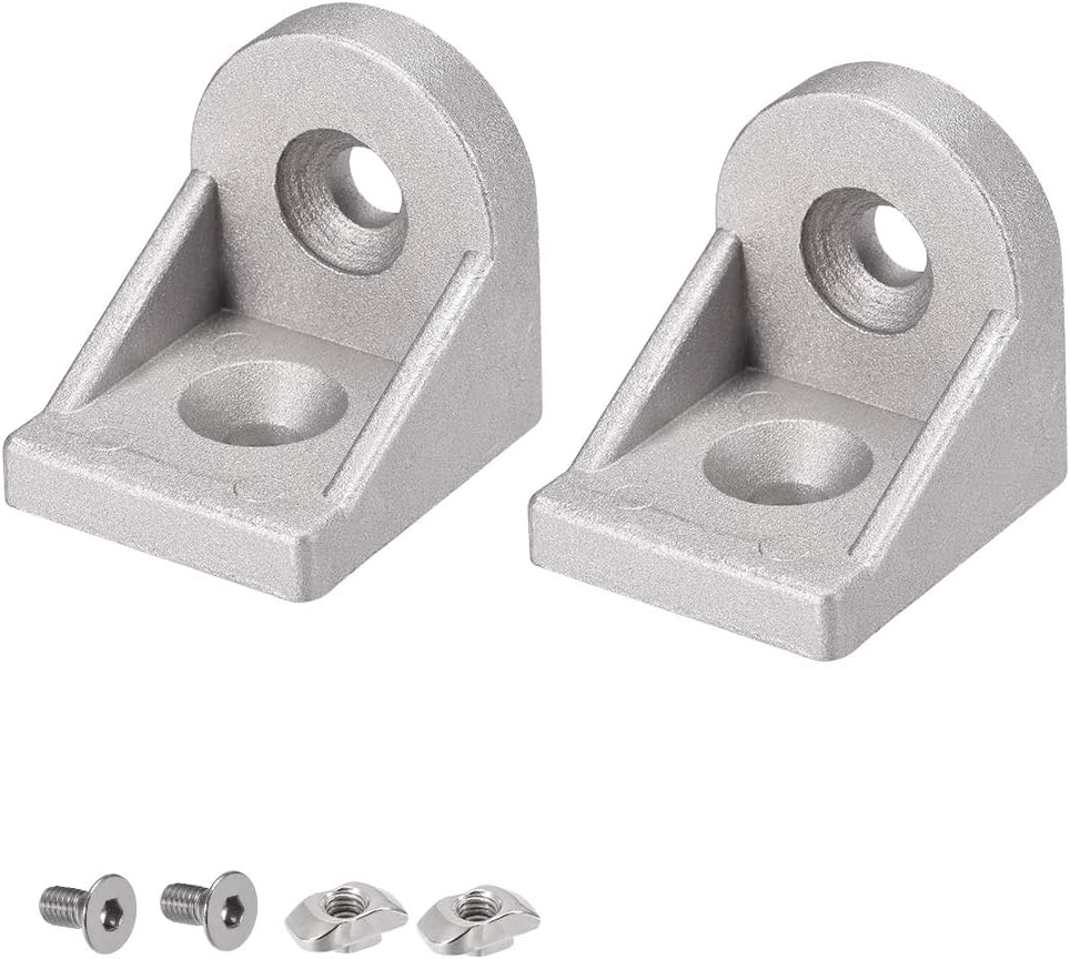 Angle Arbitrary Bracket Set, Corner L Connector for 4040 Series Aluminum Extrusion Profile, 2 Pcs