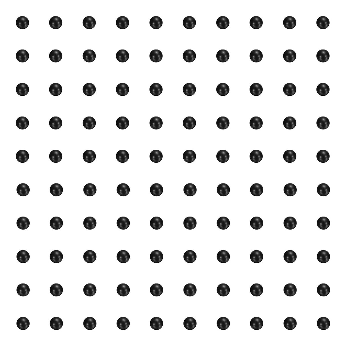 100 palline per cuscinetti in plastica POM, palline in plastica solida di 3/16" (4,5 mm), palline in polipropilene di precisione G2, nera