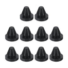 10pcs Hole Plug 5/16 Inch (6mm) Button Plugs Fit for 6mm Hole, Snap in Locking Hole Tube Plug Silicone Tube Waterproof Plug Tube Plug, Black