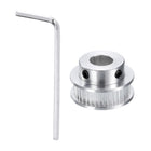 GT-2 40T Pulley Synchronous Wheel 10mm Bore, Aluminum Timing Pulley 40 Teeth, Fit Width 6mm Timing Belt for 3D Printer CNC Machine (with A Wrench)