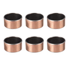 Sleeve (Plain) Bearings 45mm Bore x 50mm OD x 25mm Wrapped Oilless Bushings 6Pcs