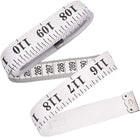 LinkMejor Cloth Tape Measure for Body 300cm 120 Inch Metric Inch Measuring Tape Soft Dual Sided for Tailor Sewing White