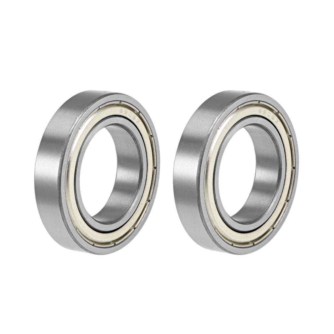 6905ZZ Deep Groove Ball Bearings 25mm x 42mm x 9mm Double Shielded Chrome Steel Z2 2pcs