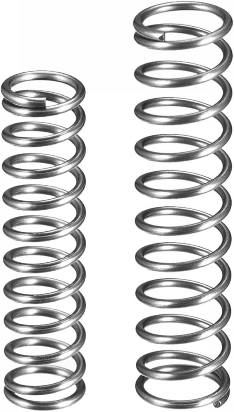 Compression Springs - 1.2x10x40mm/1.2x12x50mm Wire Spring Steel Coil Extended Compressed Springs, Pack of 20