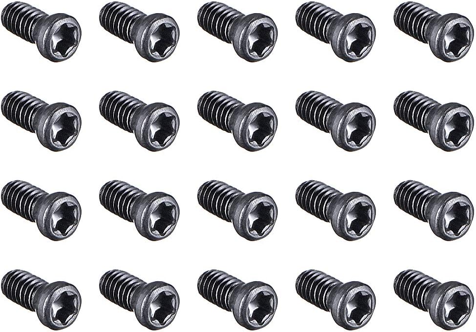 M2.5x6mm Torx Screws for Replaces Carbide Insert CNC Lathe Tool 12.9 Grade Carbon Steel 20pcs