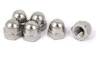 Acorn Hex Cap Nuts - 6Pcs 3/8"-16 Dome Nuts Stainless Steel Hexagon Decorative Cap Nut for Screws Bolts Silver Tone