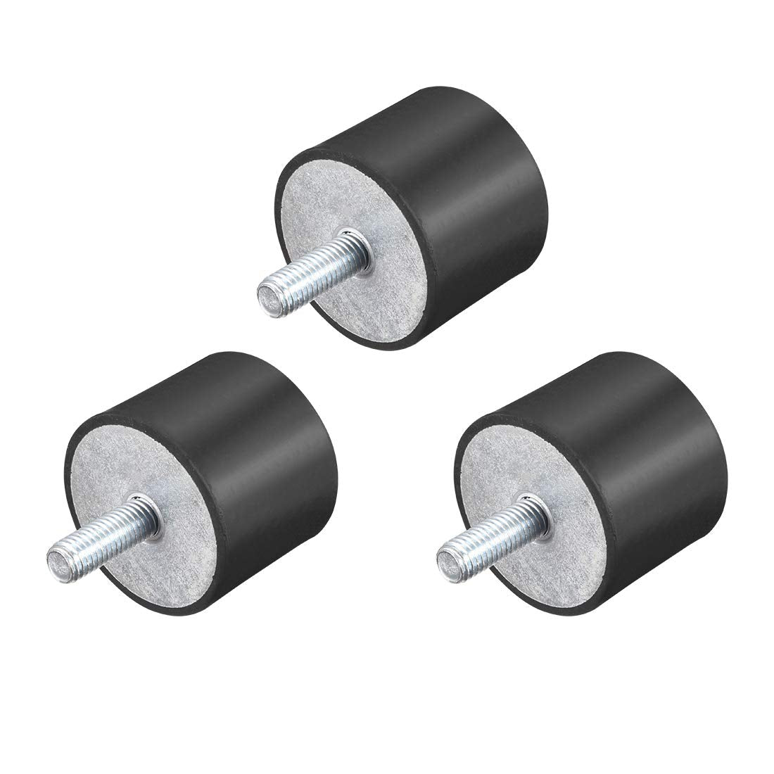 M10 tråd gummidukter, vibrationsskildare, cylindrig stötdämpare med skruv 50 x 40mm 3st