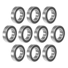 6801-2RS Deep Groove Ball Bearing 12x21x5mm Double Sealed ABEC-1 Bearings 10-Pack