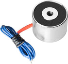 12VDC 200N Electric Lifting Magnet Electromagnet Solenoid Lift Holding Silver Tone
