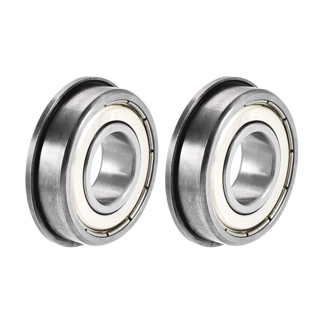 FR8ZZ Flanged Ball Bearing 1/2"x1-1/8"x5/16" Double Shielded Chrome Steel Bearings 2pcs