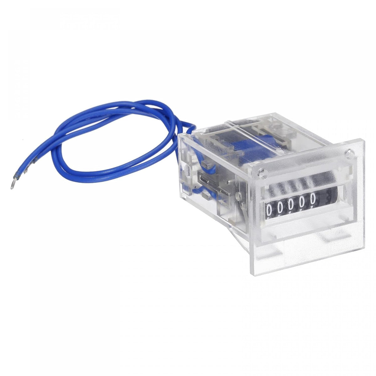 Electromagnetic Counter, 5 Digit 0-99999 Counting Range Electronic Pulse Counter Digital Counter Totalizer DC12V